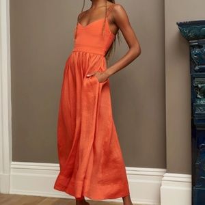 La Ligne Tracy Dress XS NWT - Tangerine